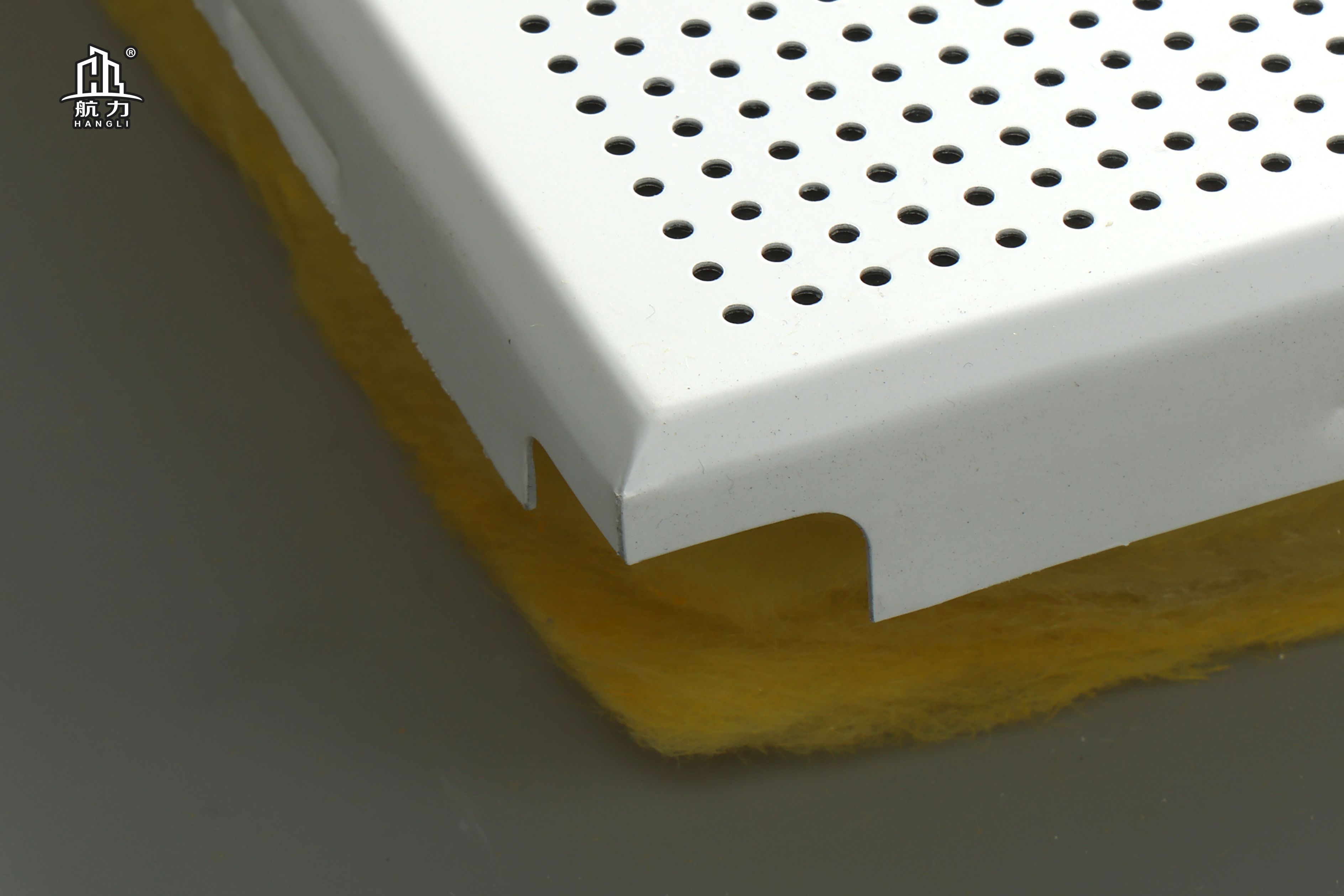 Perforated aluminum buckle composite board