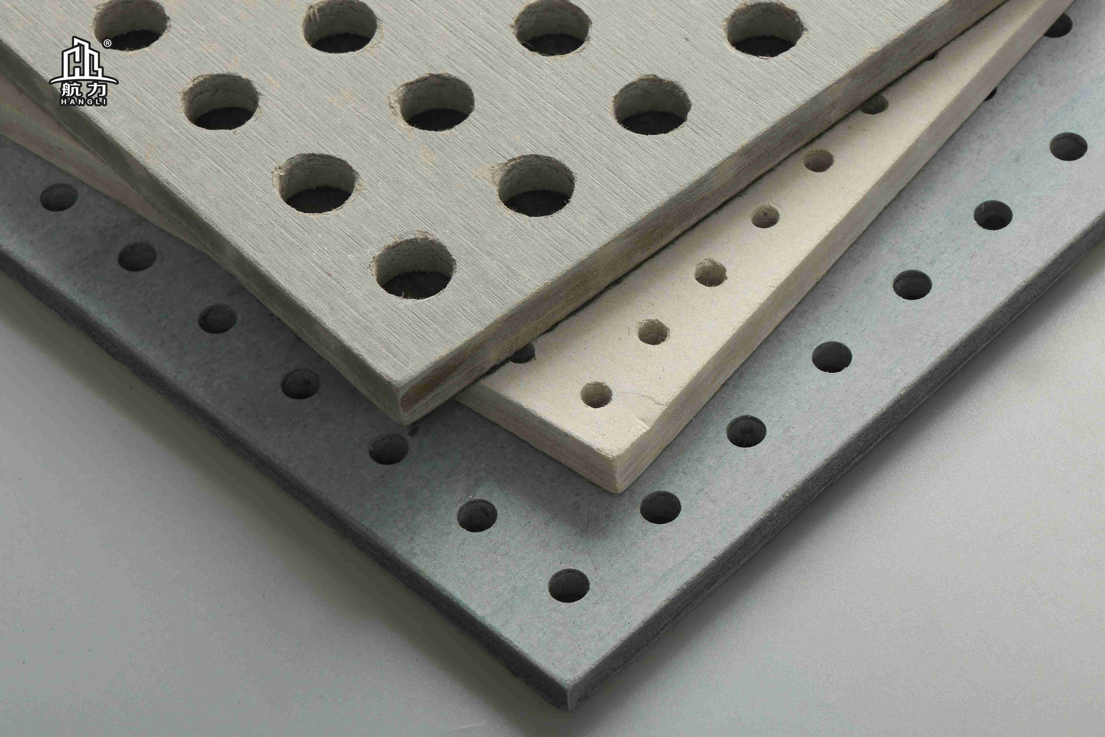 Perforated fiber cement board